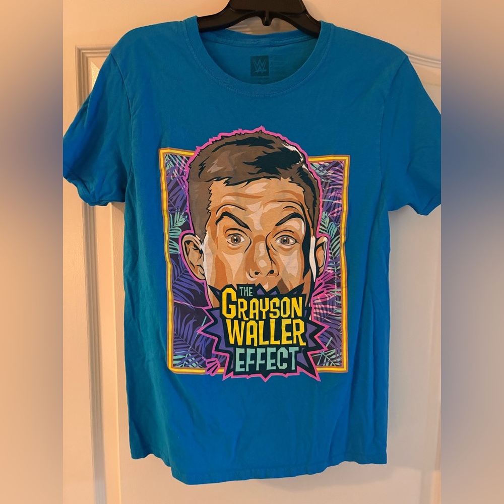 WWE Authentic Grayson Waller Effect Blue Graphic T-Shirt